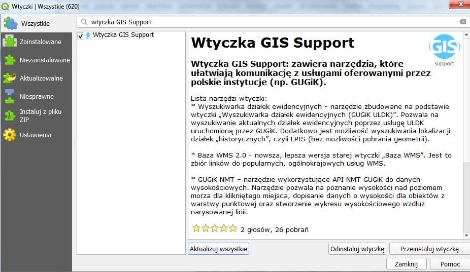 New! GIS Support QGIS Plugin
